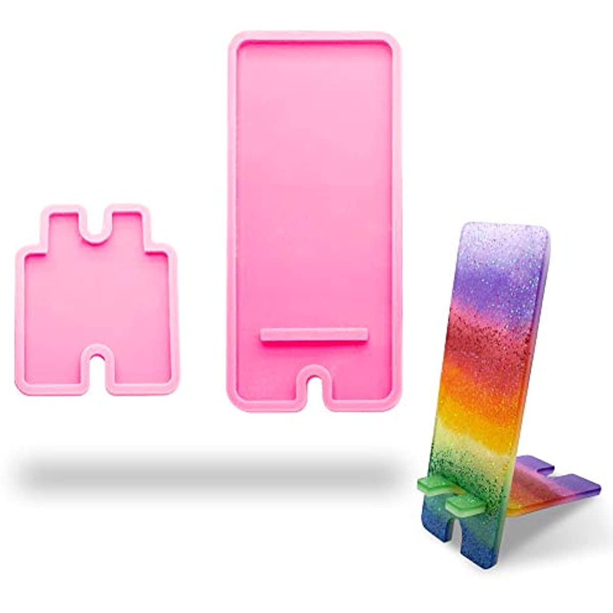 Mobile Phone Stand Silicone Resin Mold Phone Holder Epoxy Resin Moulds Craft Cell Phone Bracket Silicone Mold