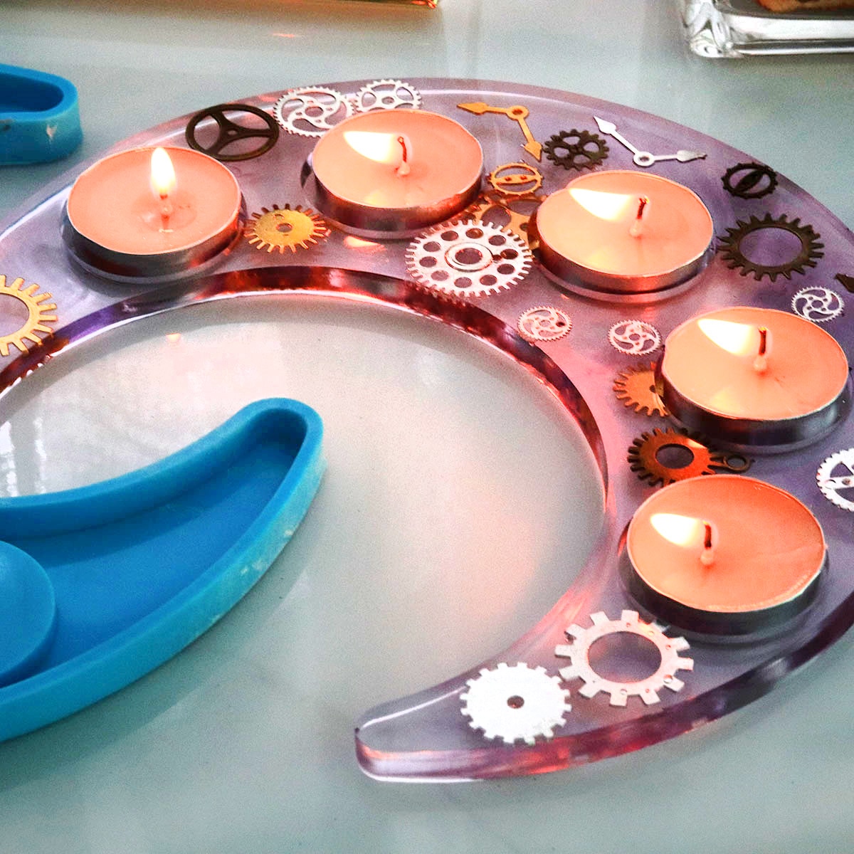 Moon Shape Candlestick Silicone Mould for Diy Handmade Crystal Epoxy Resin Moon Wine Glass Tray Mold Home Decoration Newest Moon Shape Candlestick Silicone Mould for Diy Handmade Crystal Epoxy Resin Moon Wine Glass Tray Mold Home Decoration Newest