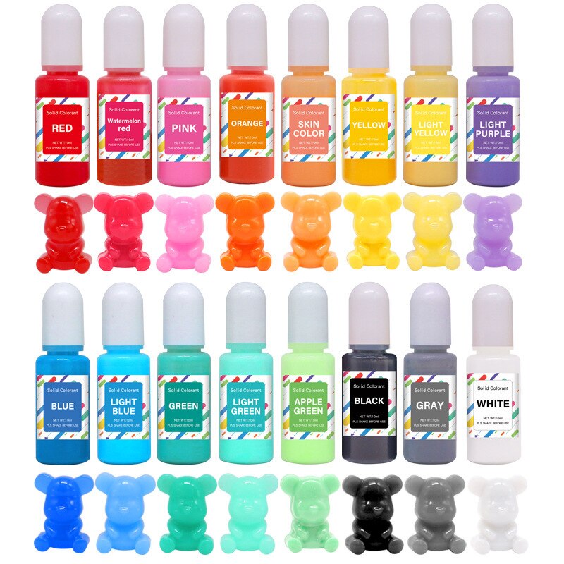 1 Set Art Ink Alcohol Resin Pigment Set Liquid Colorant Dye Ink Diffusion For UV Epoxy Resin DIY Jewelry Making Handmade Crafts