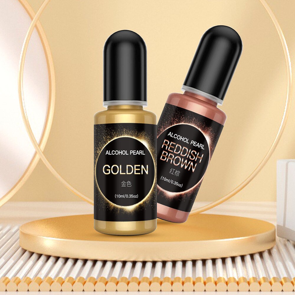 1 Set Art Ink Alcohol Resin Pigment Set Liquid Colorant Dye Ink Diffusion For UV Epoxy Resin DIY Jewelry Making Handmade Crafts