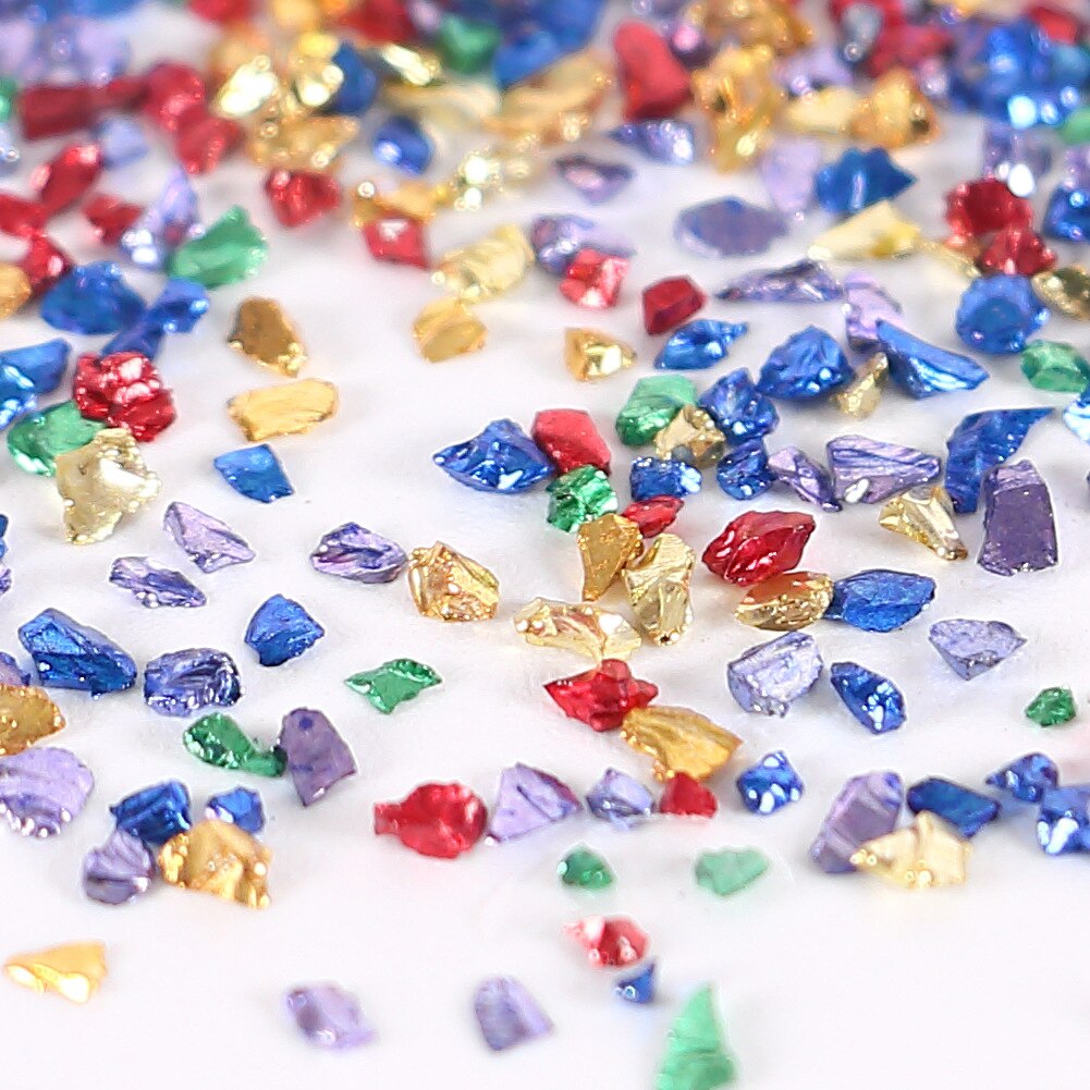 20g Broken Glass Stones  Resin Filling DIY Medium/Small Crystal UV Epoxy Filler Table Decoration Coaster Filling Decorative Mold