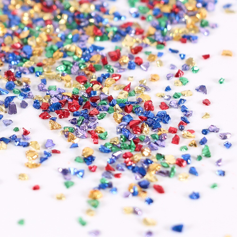 20g Broken Glass Stones  Resin Filling DIY Medium/Small Crystal UV Epoxy Filler Table Decoration Coaster Filling Decorative Mold