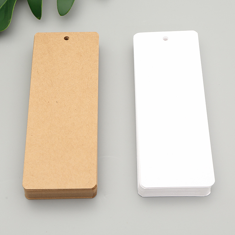 30Pcs/Pack Blank Bookmarks Book Page Clips Tags For Kids Student Diy Supplies School Stationery