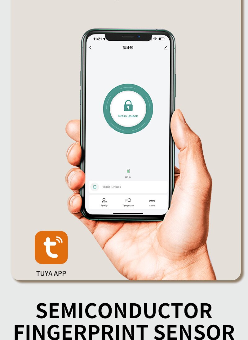 XSDTS Tuya Wifi Digital Electronic Smart Door Lock With Biometric Camera Fingerprint Smart Card Password Key Unlock