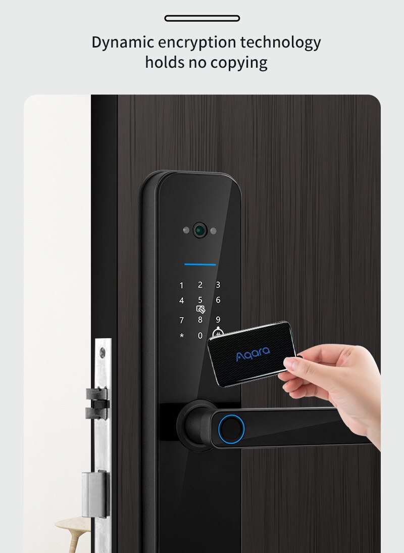 XSDTS Tuya Wifi Digital Electronic Smart Door Lock With Biometric Camera Fingerprint Smart Card Password Key Unlock