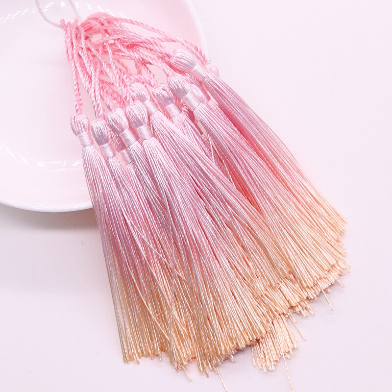 New Gradient 13cm Tassels For Crafts Polyester Silk Tassel Fringe Crafts Jewelry Diy Sewing Clothing Pendant Decor Bookmark New Gradient 13cm Tassels For Crafts Polyester Silk Tassel Fringe Crafts Jewelry Diy Sewing Clothing Pendant Decor Bookmark