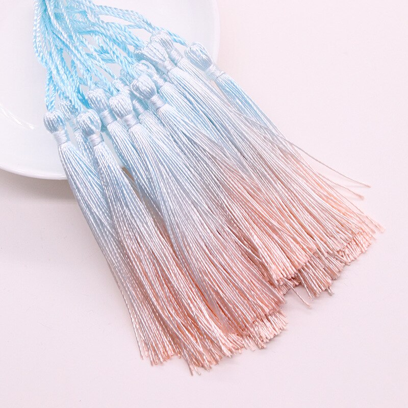 New Gradient 13cm Tassels For Crafts Polyester Silk Tassel Fringe Crafts Jewelry Diy Sewing Clothing Pendant Decor Bookmark New Gradient 13cm Tassels For Crafts Polyester Silk Tassel Fringe Crafts Jewelry Diy Sewing Clothing Pendant Decor Bookmark