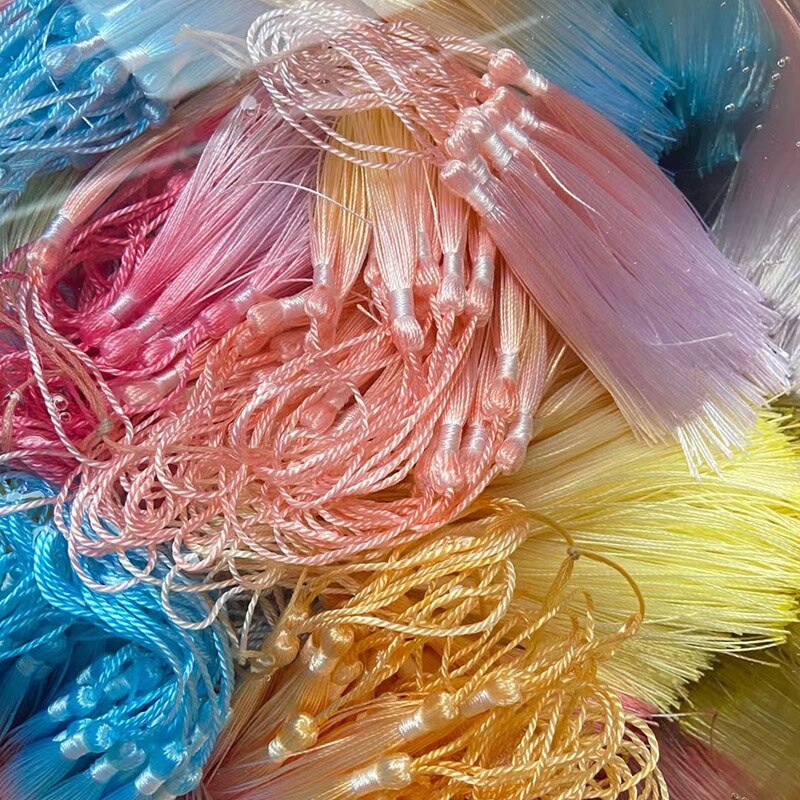 New Gradient 13cm Tassels For Crafts Polyester Silk Tassel Fringe Crafts Jewelry Diy Sewing Clothing Pendant Decor Bookmark New Gradient 13cm Tassels For Crafts Polyester Silk Tassel Fringe Crafts Jewelry Diy Sewing Clothing Pendant Decor Bookmark