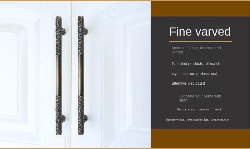 Vintage Creativity Drawer Knob Wardrobe Door Pulls Furniture Handle Golden Cudgel Bronze Cabinet Handles Hardware