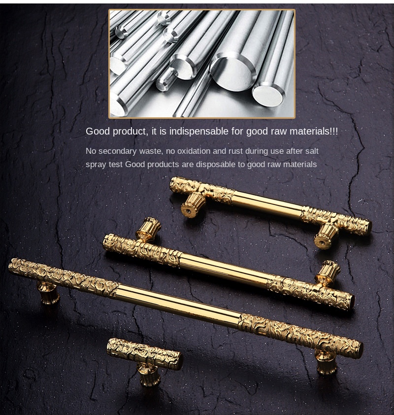 Vintage Creativity Drawer Knob Wardrobe Door Pulls Furniture Handle Golden Cudgel Bronze Cabinet Handles Hardware