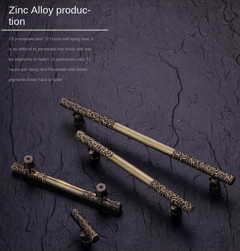 Vintage Creativity Drawer Knob Wardrobe Door Pulls Furniture Handle Golden Cudgel Bronze Cabinet Handles Hardware