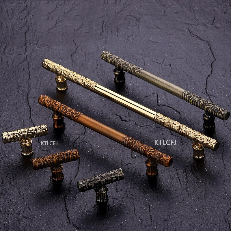 Vintage Creativity Drawer Knob Wardrobe Door Pulls Furniture Handle Golden Cudgel Bronze Cabinet Handles Hardware Vintage Creativity Drawer Knob Wardrobe Door Pulls Furniture Handle Golden Cudgel Bronze Cabinet Handles Hardware