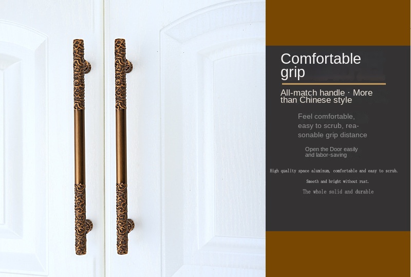 Vintage Creativity Drawer Knob Wardrobe Door Pulls Furniture Handle Golden Cudgel Bronze Cabinet Handles Hardware
