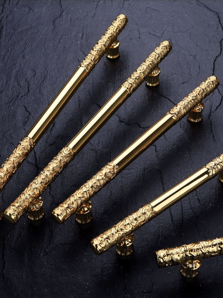 Vintage Creativity Drawer Knob Wardrobe Door Pulls Furniture Handle Golden Cudgel Bronze Cabinet Handles Hardware