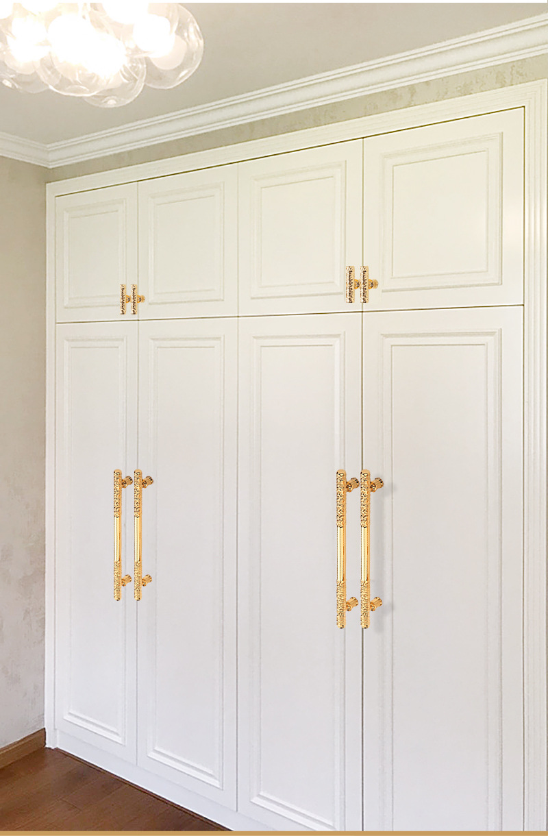 Vintage Creativity Drawer Knob Wardrobe Door Pulls Furniture Handle Golden Cudgel Bronze Cabinet Handles Hardware