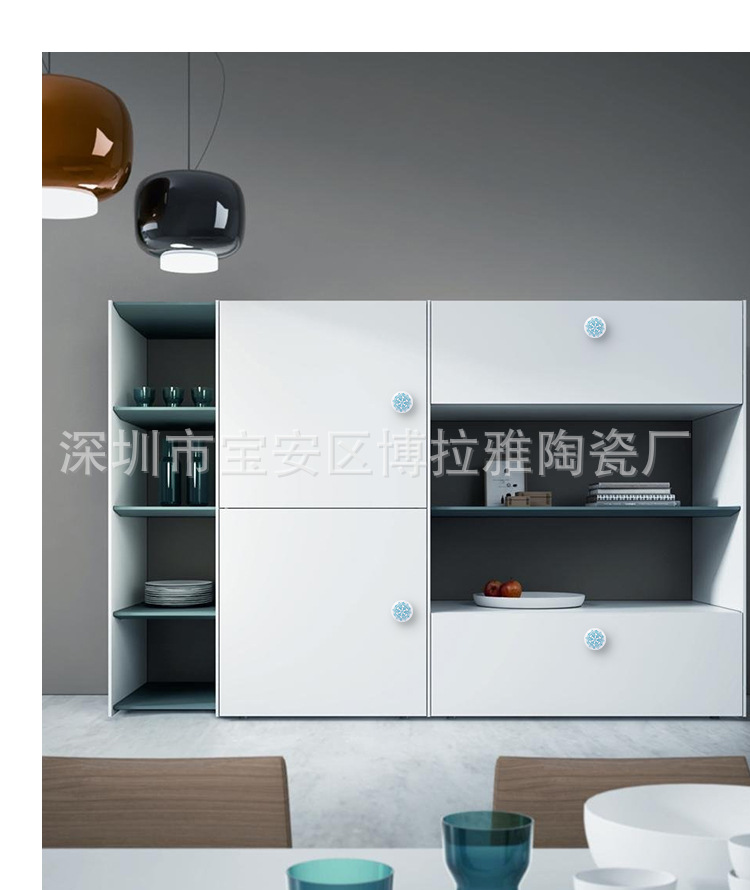 Kids Room Ceramic Cabinet Handle and Knobs Modern Simple Solid Color Cupboard Door Drawer Pulls Furniture Hardware Door Knob