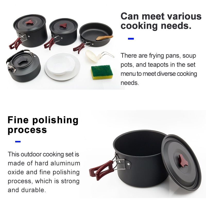 Widesea Camping Cookware Set Outdoor Pot Tableware Kit Cooking Water Kettle Pan Travel Cutlery Utensils Hiking Picnic Equipment Widesea Camping Cookware Set Outdoor Pot Tableware Kit Cooking Water Kettle Pan Travel Cutlery Utensils Hiking Picnic Equipment