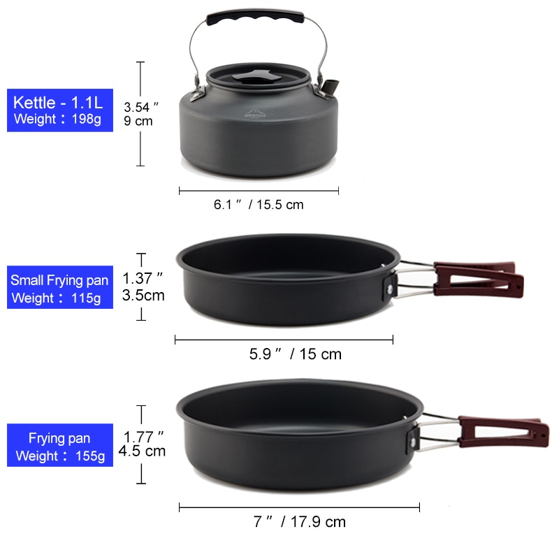 Widesea Camping Cookware Set Outdoor Pot Tableware Kit Cooking Water Kettle Pan Travel Cutlery Utensils Hiking Picnic Equipment Widesea Camping Cookware Set Outdoor Pot Tableware Kit Cooking Water Kettle Pan Travel Cutlery Utensils Hiking Picnic Equipment