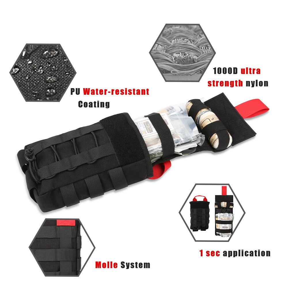 Rhino Rescue 001M IFAK Medical Pouch First Aid Kit Trauma Survival Outdoor Emergency Tactical Equipment  Gear Molle For Camping