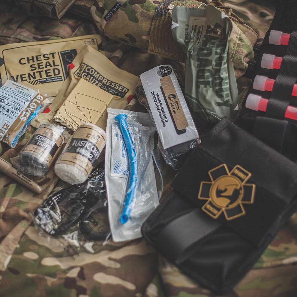 Rhino Rescue 001M IFAK Medical Pouch First Aid Kit Trauma Survival Outdoor Emergency Tactical Equipment  Gear Molle For Camping