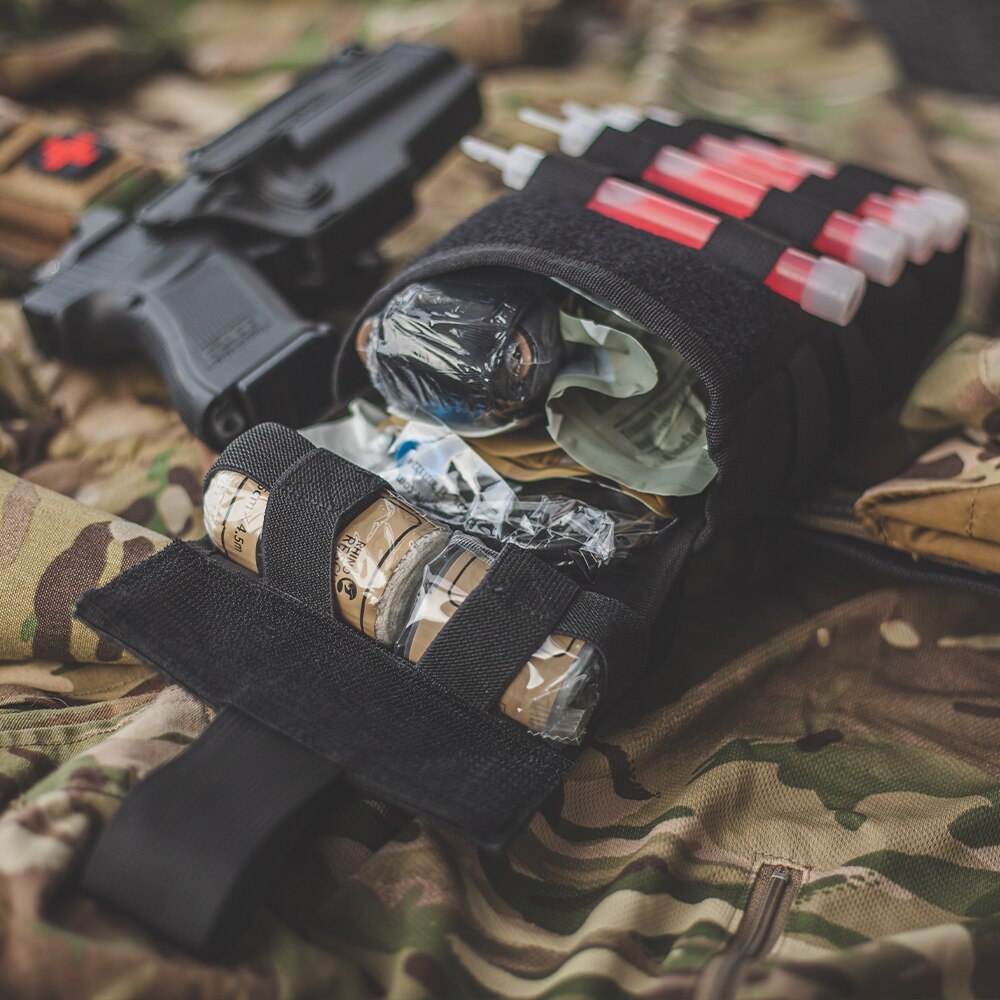 Rhino Rescue 001M IFAK Medical Pouch First Aid Kit Trauma Survival Outdoor Emergency Tactical Equipment  Gear Molle For Camping