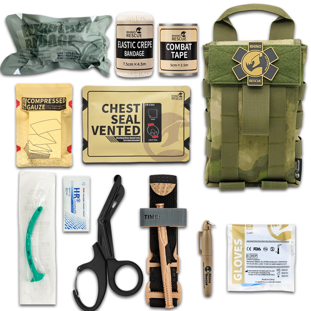 Rhino Rescue 001M IFAK Medical Pouch First Aid Kit Trauma Survival Outdoor Emergency Tactical Equipment Gear Molle For Camping Rhino Rescue 001M IFAK Medical Pouch First Aid Kit Trauma Survival Outdoor Emergency Tactical Equipment Gear Molle For Camping