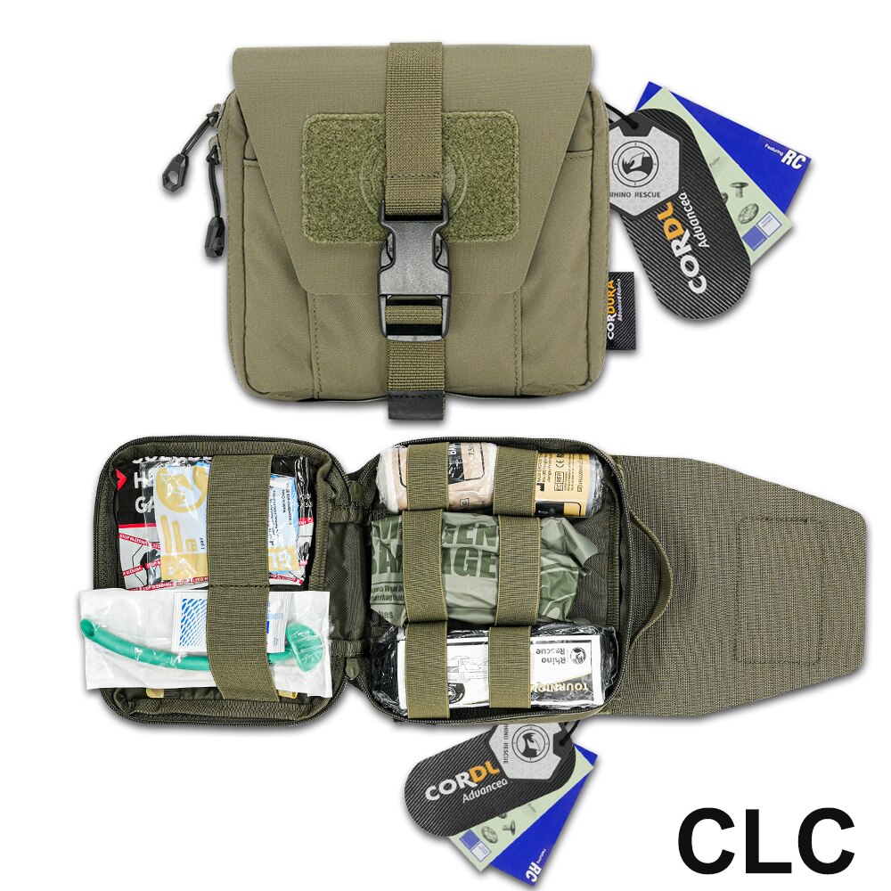 RHINO RESCUE Tactical Trauma Kit To Configure Survival Kit Outdoor Emergency First Aid Kit For Camping Hiking IFAK Refill Kit