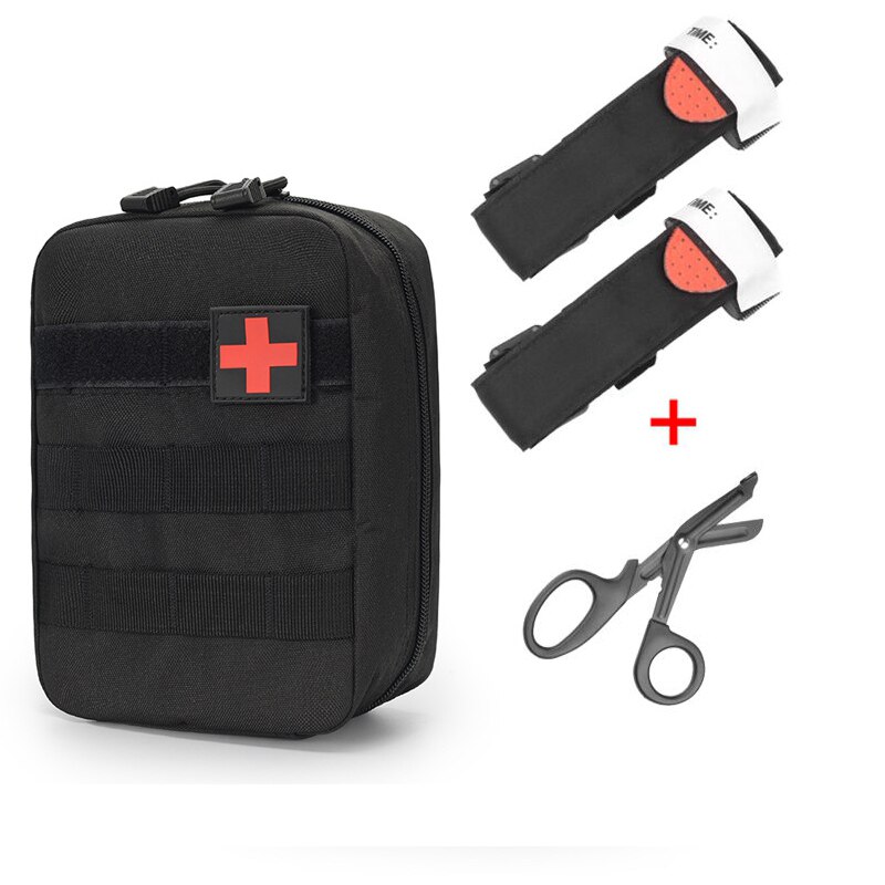 Tactical Military First Aid Kit Tourniquet Molle Survival Set Pouch Nursing Holder Medical Gear Scissors Bag Outdoor Equipment