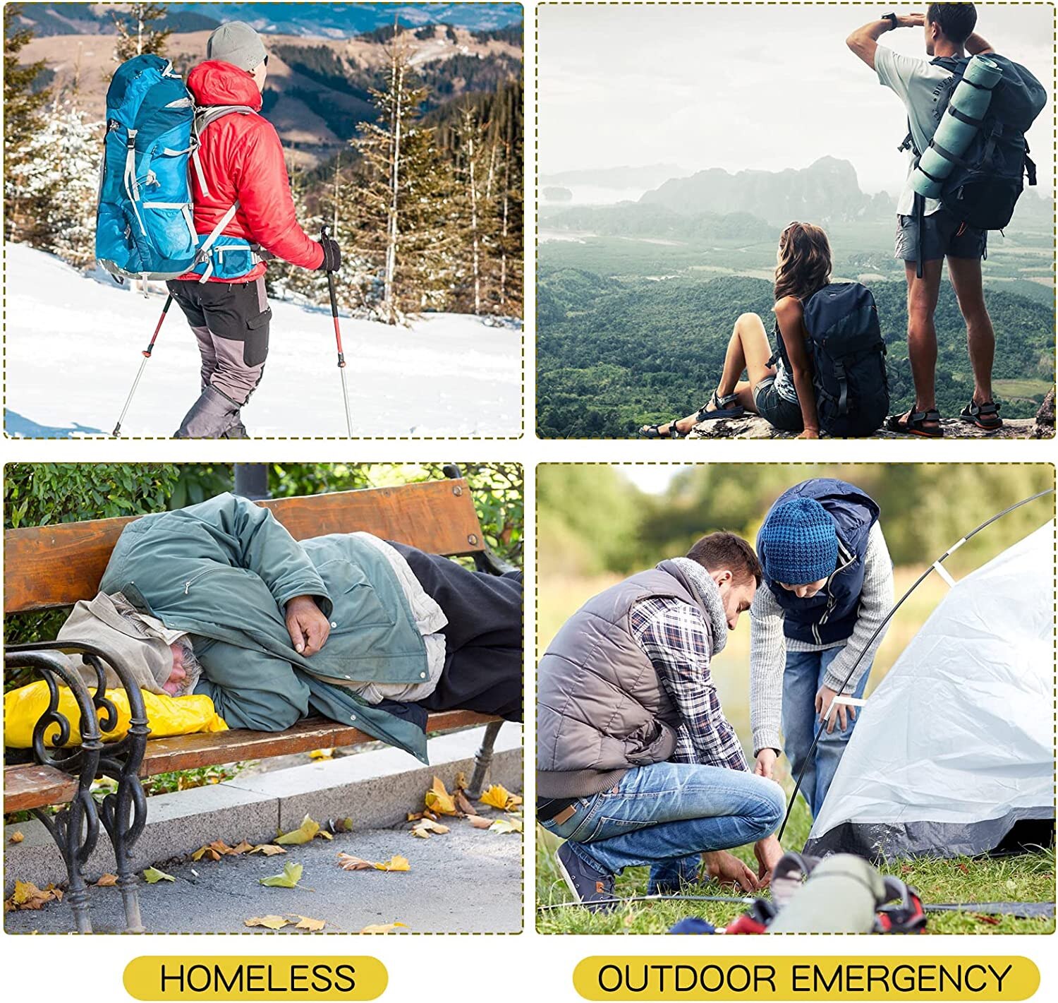 5-30Pc Outdoor Emergency Gold-Sliver Survival Blanket Waterproof First Aid Rescue Curtain Foil Thermal Military Blanket130X210Cm