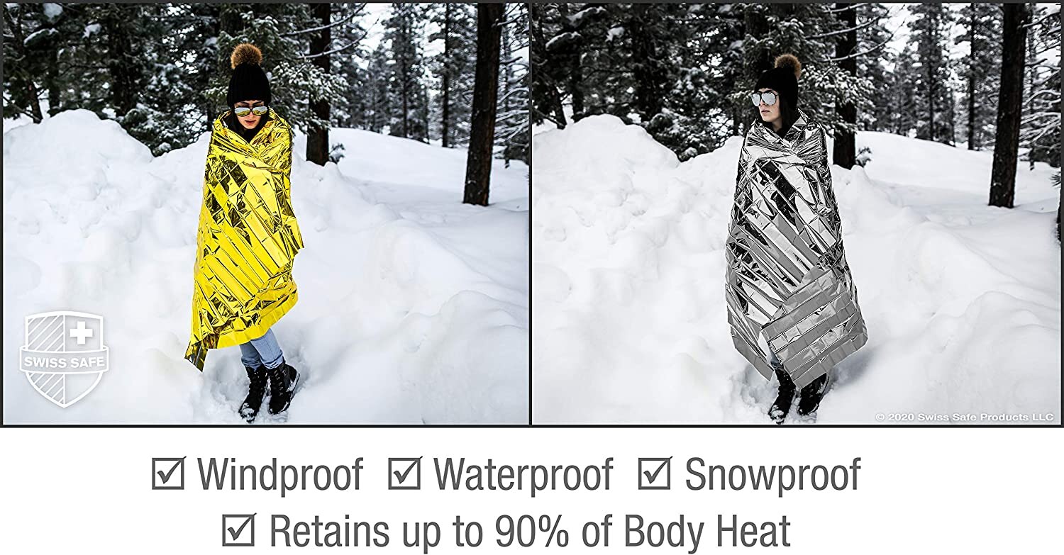 5-30Pc Outdoor Emergency Gold-Sliver Survival Blanket Waterproof First Aid Rescue Curtain Foil Thermal Military Blanket130X210Cm