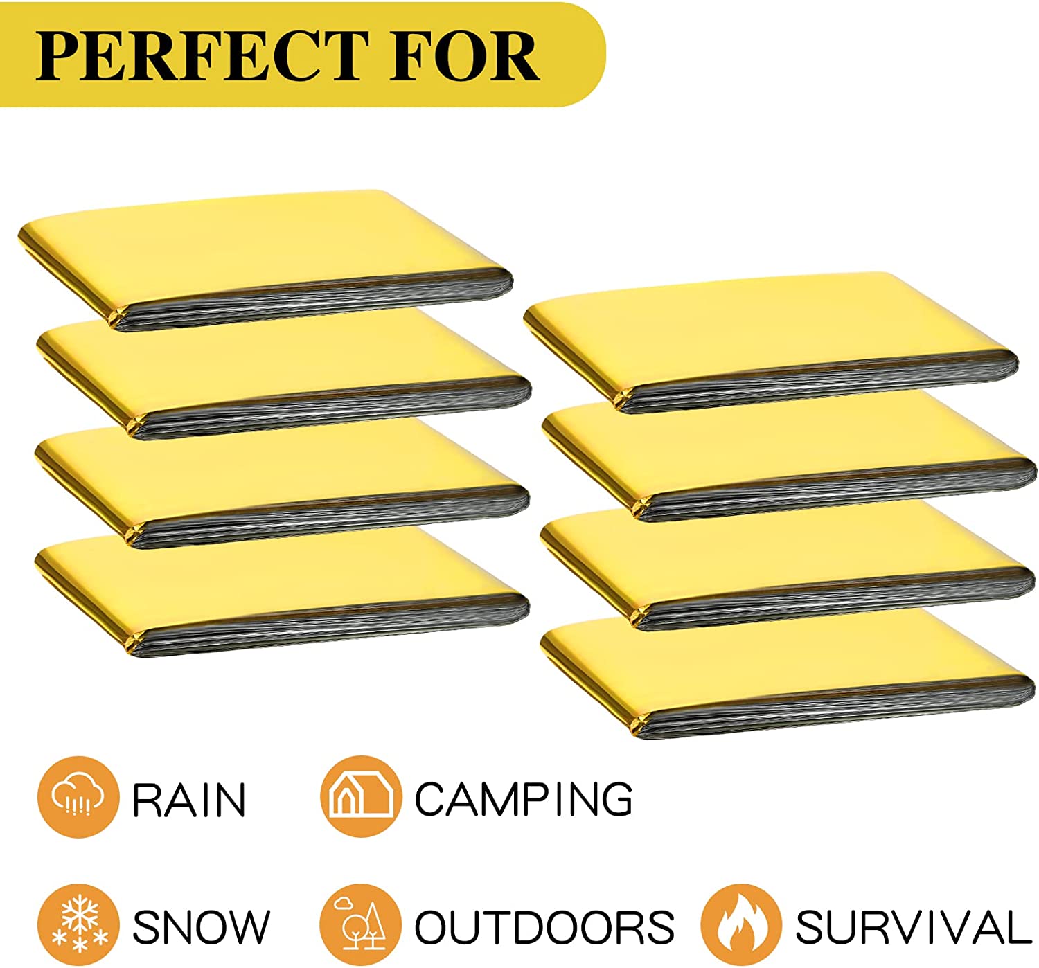 5-30Pc Outdoor Emergency Gold-Sliver Survival Blanket Waterproof First Aid Rescue Curtain Foil Thermal Military Blanket130X210Cm 5-30Pc Outdoor Emergency Gold-Sliver Survival Blanket Waterproof First Aid Rescue Curtain Foil Thermal Military Blanket130X210Cm