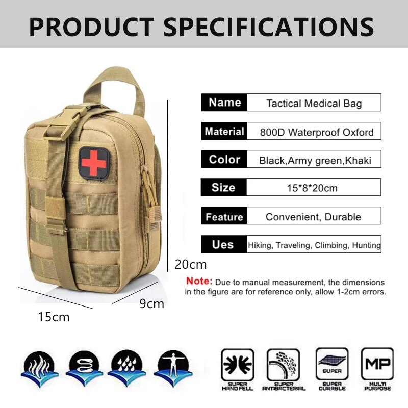Survival First Aid Kit Outdoor Gear Emergency Tactical Medical Bag Military Trauma Bag for Camping Hunting Hiking Home Car Survival First Aid Kit Outdoor Gear Emergency Tactical Medical Bag Military Trauma Bag for Camping Hunting Hiking Home Car