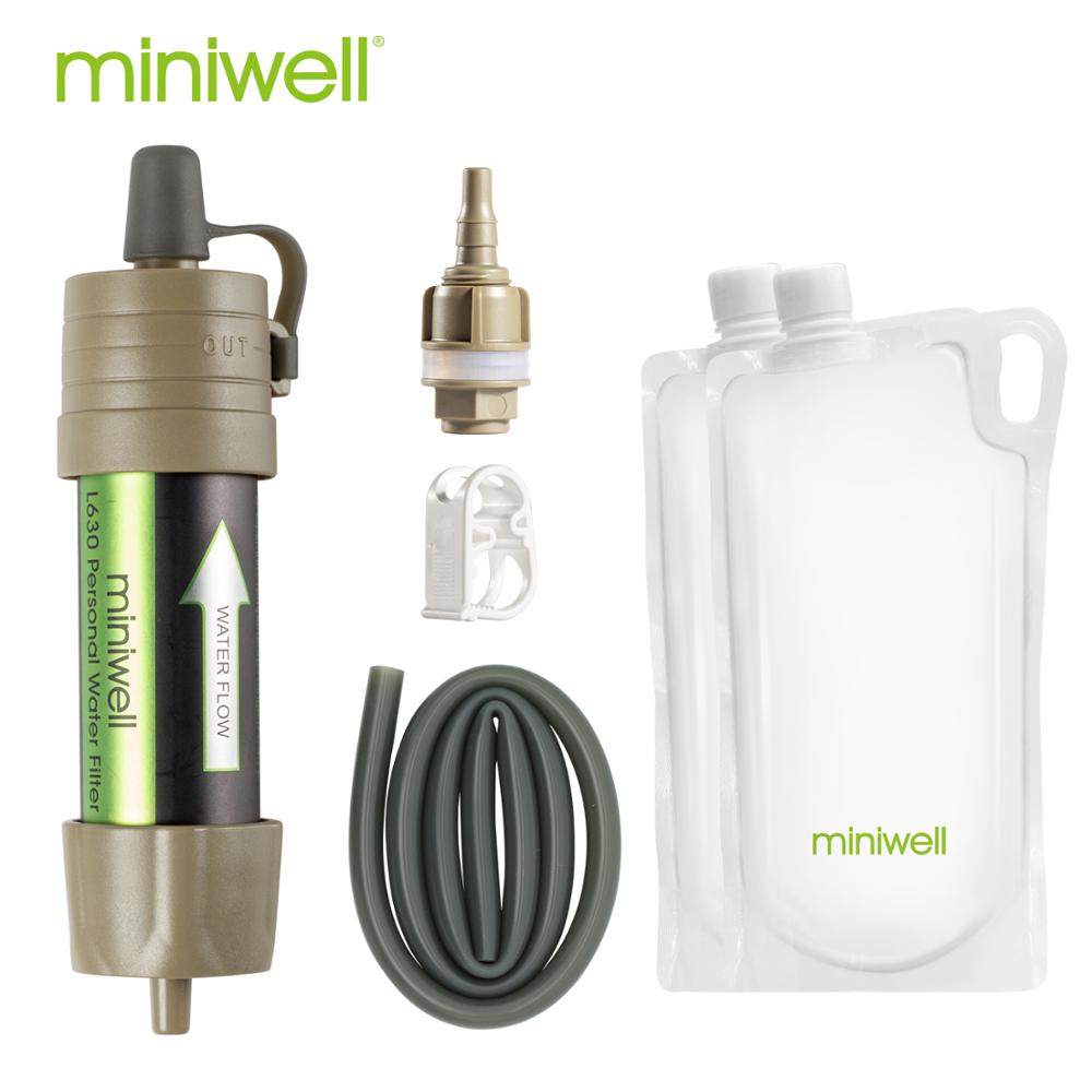 Miniwell L630 Personal Camping Purification Water Filter Straw for Survival or Emergency Supplies Miniwell L630 Personal Camping Purification Water Filter Straw for Survival or Emergency Supplies