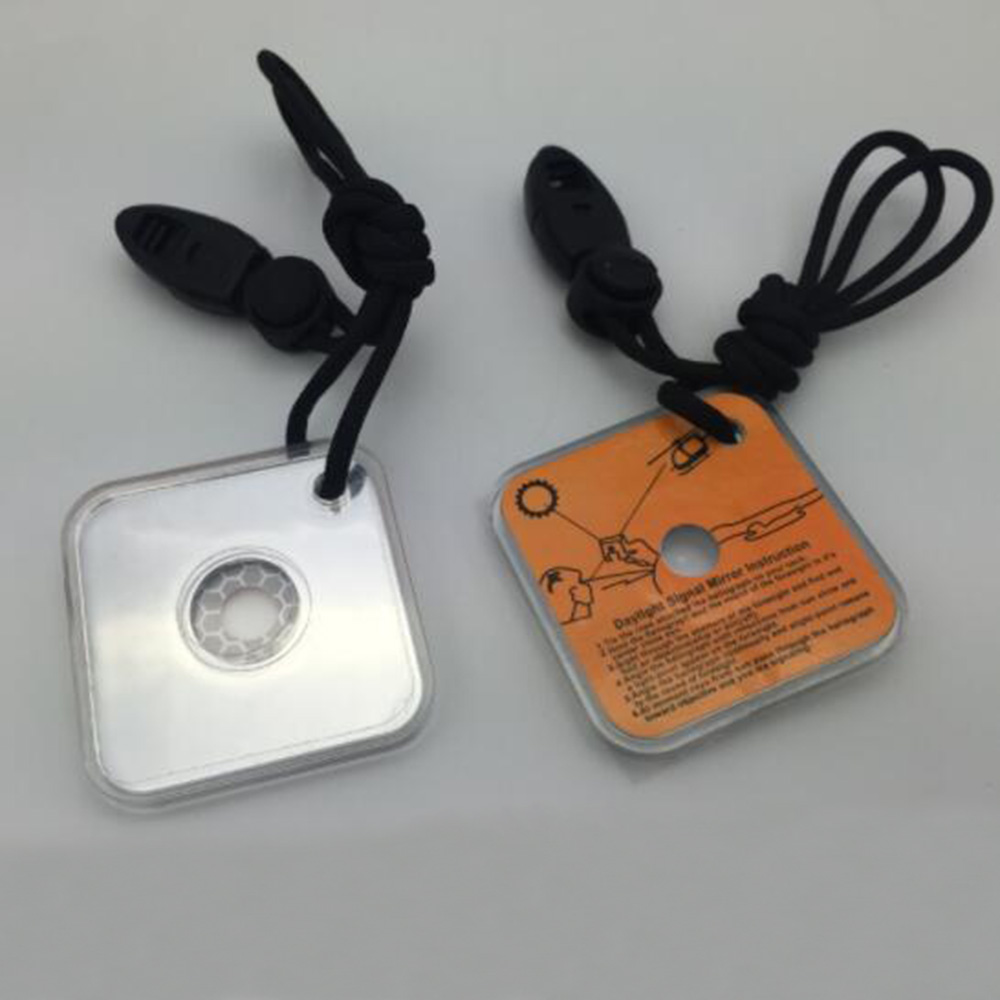 1PC Outdoor Survival Reflective Signal Mirror for Hiking Camping Emergency Practical Daylight Reflective Tool First Aid Supplies