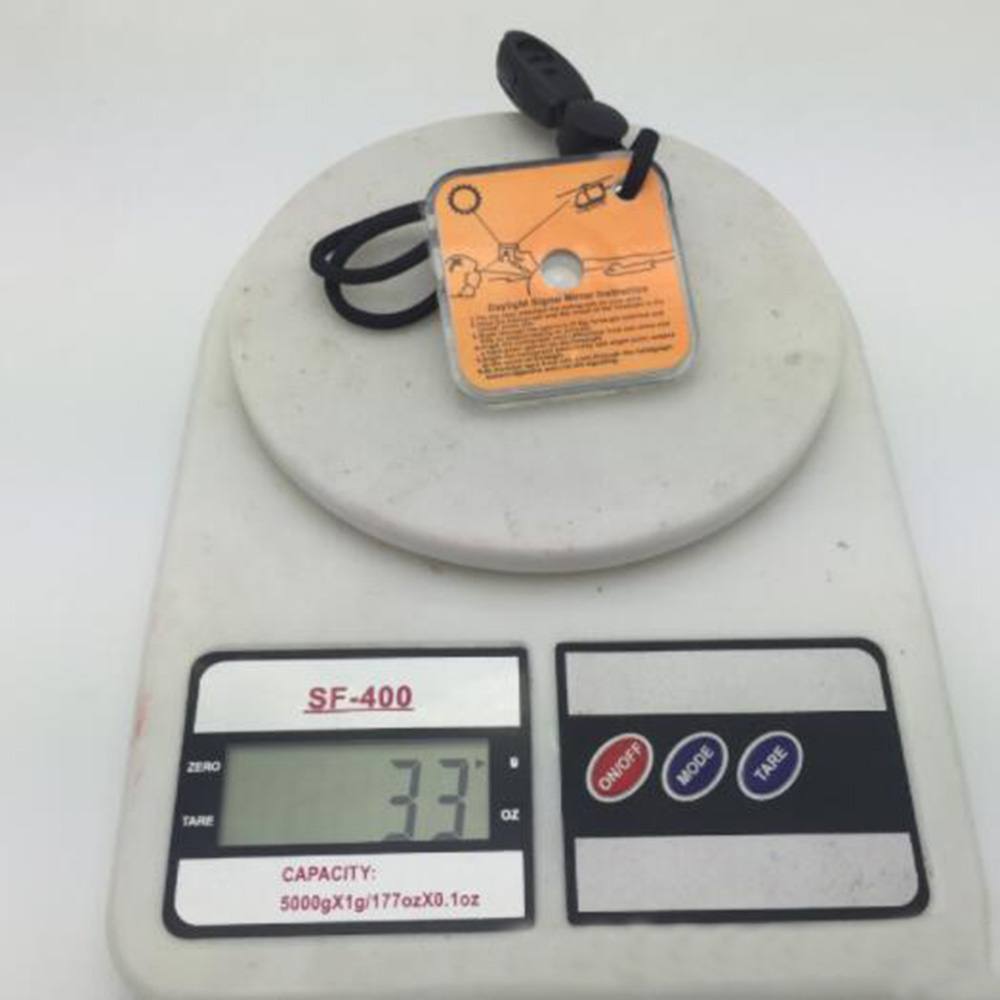 1PC Outdoor Survival Reflective Signal Mirror for Hiking Camping Emergency Practical Daylight Reflective Tool First Aid Supplies