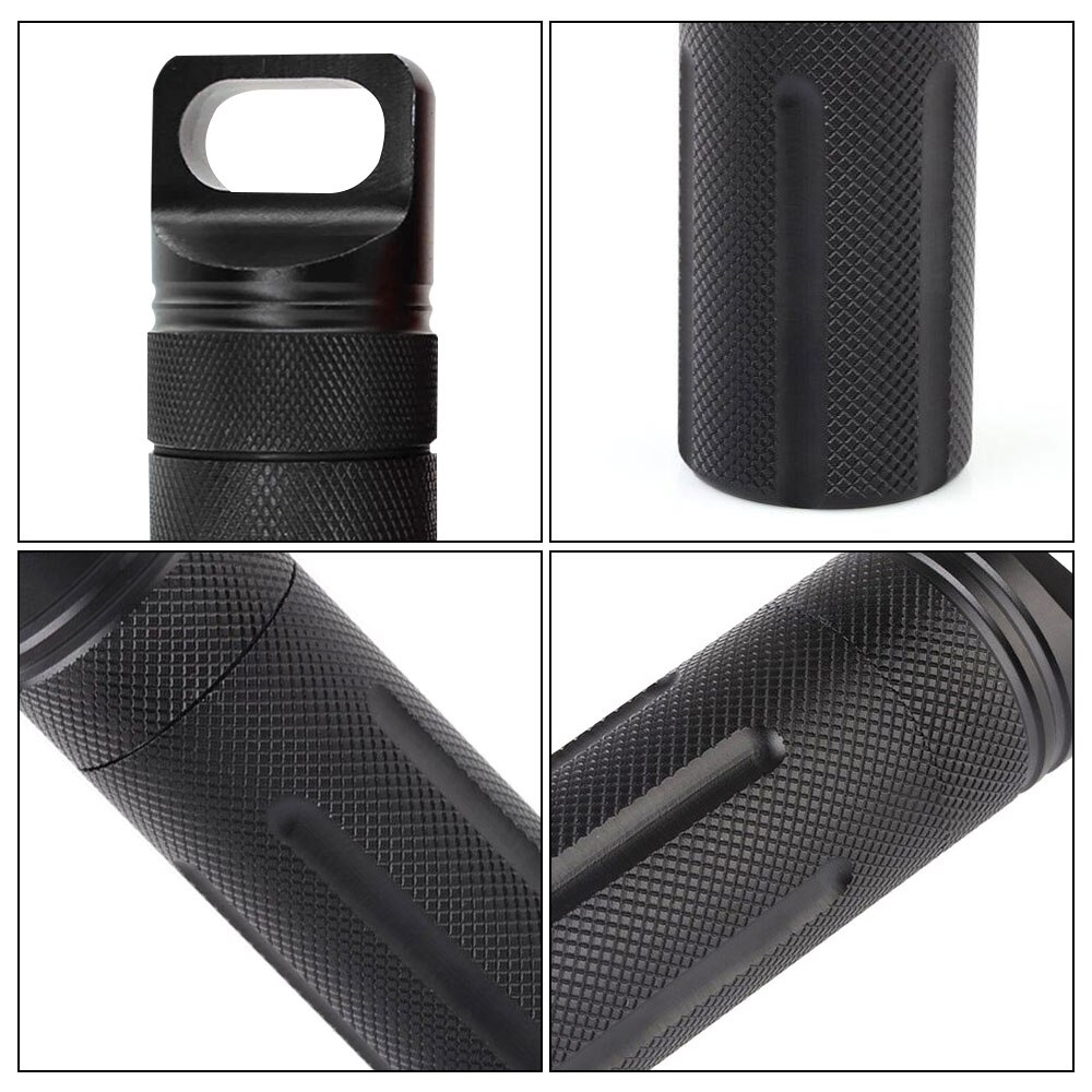 EDC waterproof Container capsule dry pill outdoor hike camp medicine holder Survive seal box storage trunk bottle case match