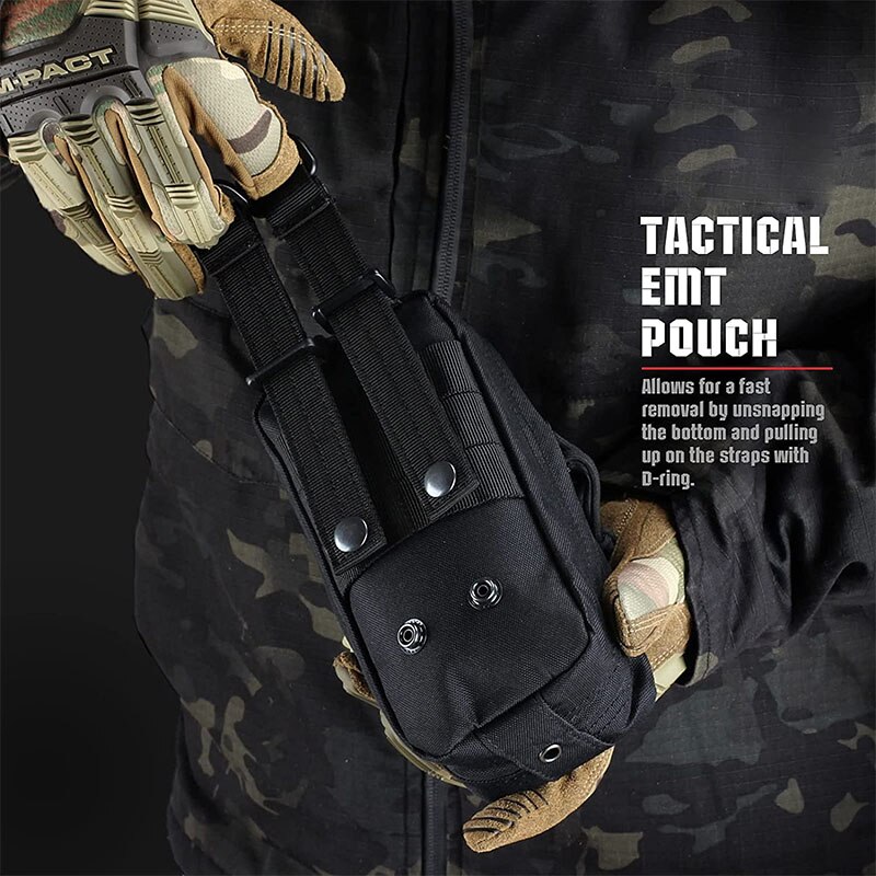 Tactical Molle Medical EDC Pouch EMT Emergency Bandage Tourniquet Scissors First Aid Kit Survival Bag Military Pack Tactical Molle Medical EDC Pouch EMT Emergency Bandage Tourniquet Scissors First Aid Kit Survival Bag Military Pack