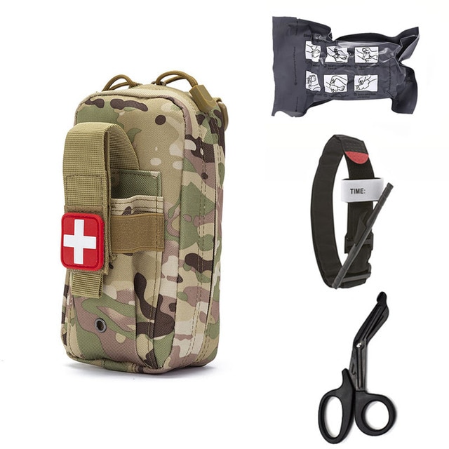 Tactical Molle Medical EDC Pouch EMT Emergency Bandage Tourniquet Scissors First Aid Kit Survival Bag Military Pack Tactical Molle Medical EDC Pouch EMT Emergency Bandage Tourniquet Scissors First Aid Kit Survival Bag Military Pack