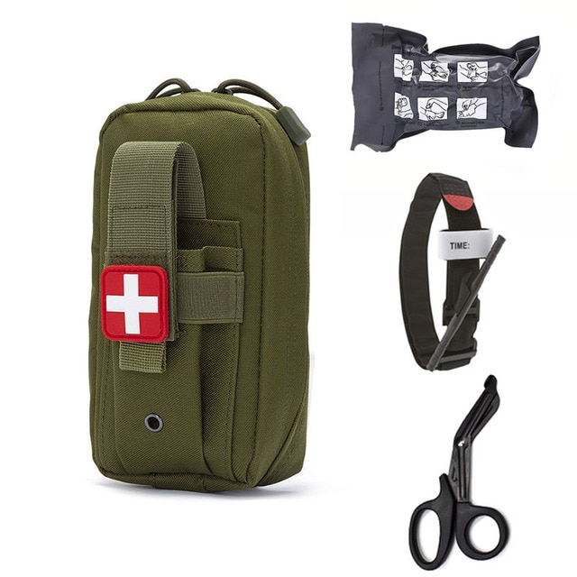 Tactical Molle Medical EDC Pouch EMT Emergency Bandage Tourniquet Scissors First Aid Kit Survival Bag Military Pack Tactical Molle Medical EDC Pouch EMT Emergency Bandage Tourniquet Scissors First Aid Kit Survival Bag Military Pack