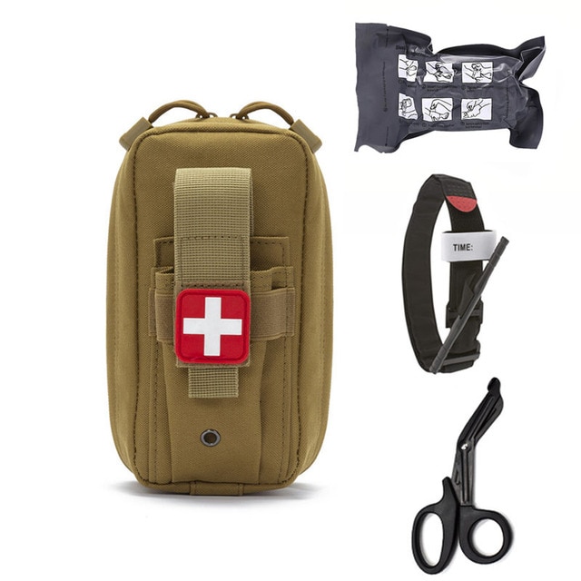 Tactical Molle Medical EDC Pouch EMT Emergency Bandage Tourniquet Scissors First Aid Kit Survival Bag Military Pack Tactical Molle Medical EDC Pouch EMT Emergency Bandage Tourniquet Scissors First Aid Kit Survival Bag Military Pack