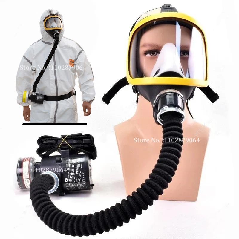 Protective Electric Constant Flow Supplied Air System Gas Mask Respirator Workplace Safety Supplie Full Face Gas Mask Respirator Protective Electric Constant Flow Supplied Air System Gas Mask Respirator Workplace Safety Supplie Full Face Gas Mask Respirator