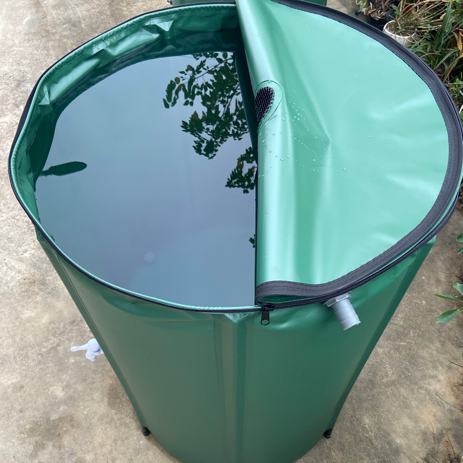 100-250L Rain Water Recovery Storage Tank Garden Irrigation Water Bucket Collapsible Rain Barrel Rainwater Collection Container