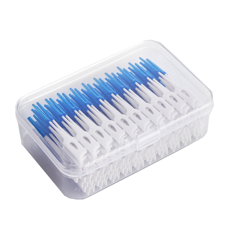 Interdental Silicone Brushes 200 Units Dental Toothpicks Brush Between Teeth Silicone Toothpicks With Thread Oral Cleaning Tools Interdental Silicone Brushes 200 Units Dental Toothpicks Brush Between Teeth Silicone Toothpicks With Thread Oral Cleaning Tools