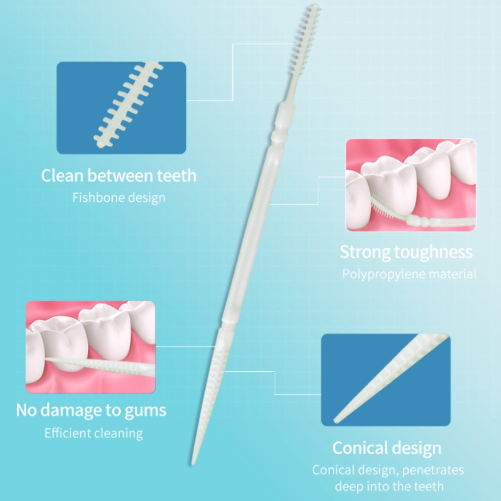 1100pcs Plastic Toothpicks Double Head Teeth Sticks Interdental Brush Dental Floss PP Tooth Picks Flosser Oral Hygiene Care 1100pcs Plastic Toothpicks Double Head Teeth Sticks Interdental Brush Dental Floss PP Tooth Picks Flosser Oral Hygiene Care