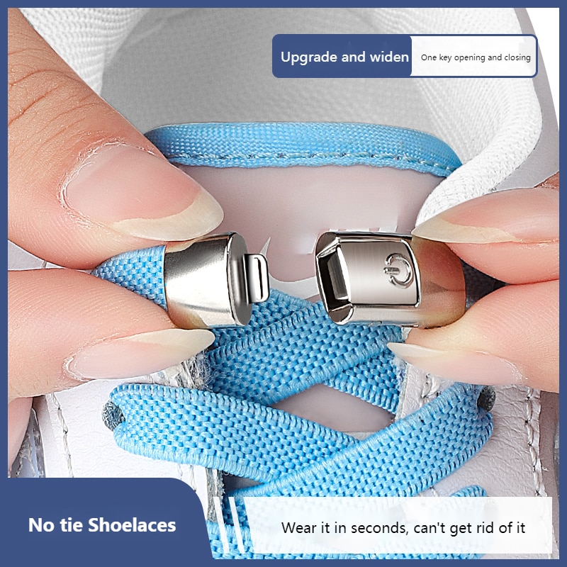 8MM 2023 No Tie Shoe Laces Press Lock Shoelaces Without Ties Elastic Laces Sneaker Kids Adult Widened Flat Shoelace for Shoes 8MM 2023 No Tie Shoe Laces Press Lock Shoelaces Without Ties Elastic Laces Sneaker Kids Adult Widened Flat Shoelace for Shoes