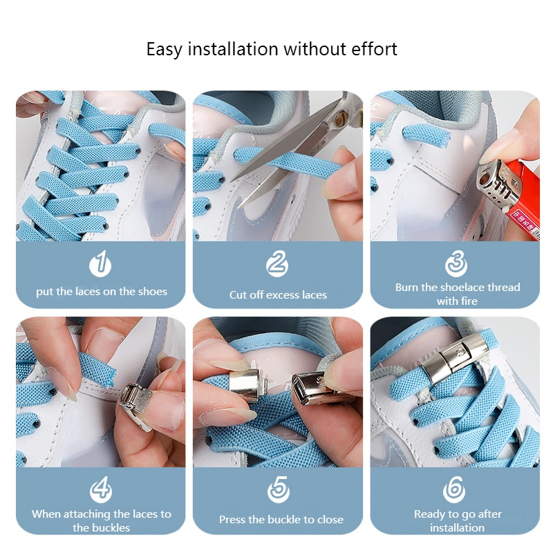 8MM 2023 No Tie Shoe Laces Press Lock Shoelaces Without Ties Elastic Laces Sneaker Kids Adult Widened Flat Shoelace for Shoes 8MM 2023 No Tie Shoe Laces Press Lock Shoelaces Without Ties Elastic Laces Sneaker Kids Adult Widened Flat Shoelace for Shoes