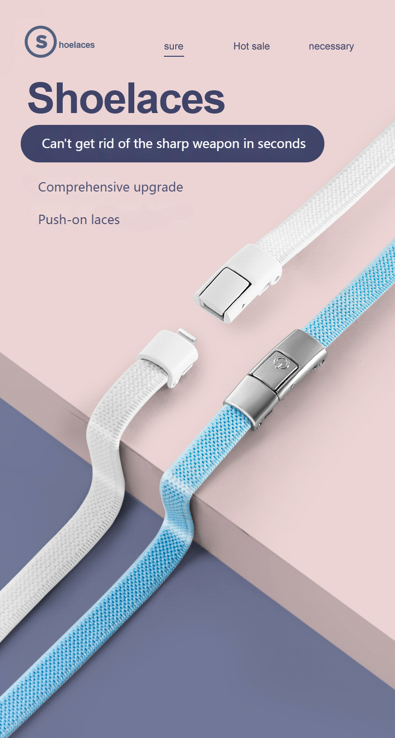 8MM 2023 No Tie Shoe Laces Press Lock Shoelaces Without Ties Elastic Laces Sneaker Kids Adult Widened Flat Shoelace for Shoes