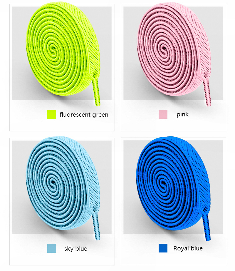 8MM 2023 No Tie Shoe Laces Press Lock Shoelaces Without Ties Elastic Laces Sneaker Kids Adult Widened Flat Shoelace for Shoes