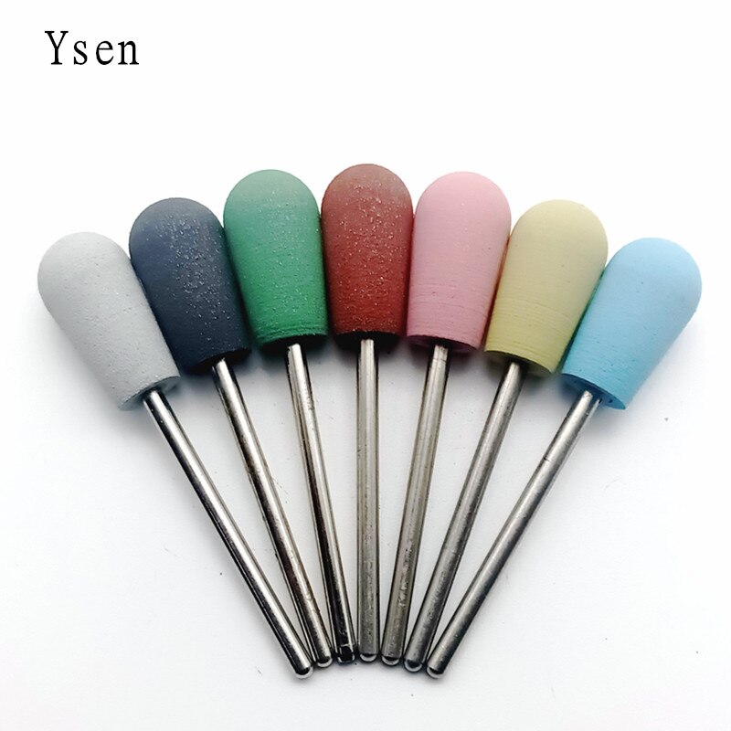 1Pcs Cuspidal Head 7 Colors Rubber&Silicon Carbide Nail Buffer Electric Manicure Machine Nail Drill Accessories Tools Nail Bit 1Pcs Cuspidal Head 7 Colors Rubber&Silicon Carbide Nail Buffer Electric Manicure Machine Nail Drill Accessories Tools Nail Bit