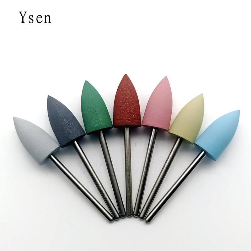 1Pcs Cuspidal Head 7 Colors Rubber&Silicon Carbide Nail Buffer Electric Manicure Machine Nail Drill Accessories Tools Nail Bit 1Pcs Cuspidal Head 7 Colors Rubber&Silicon Carbide Nail Buffer Electric Manicure Machine Nail Drill Accessories Tools Nail Bit